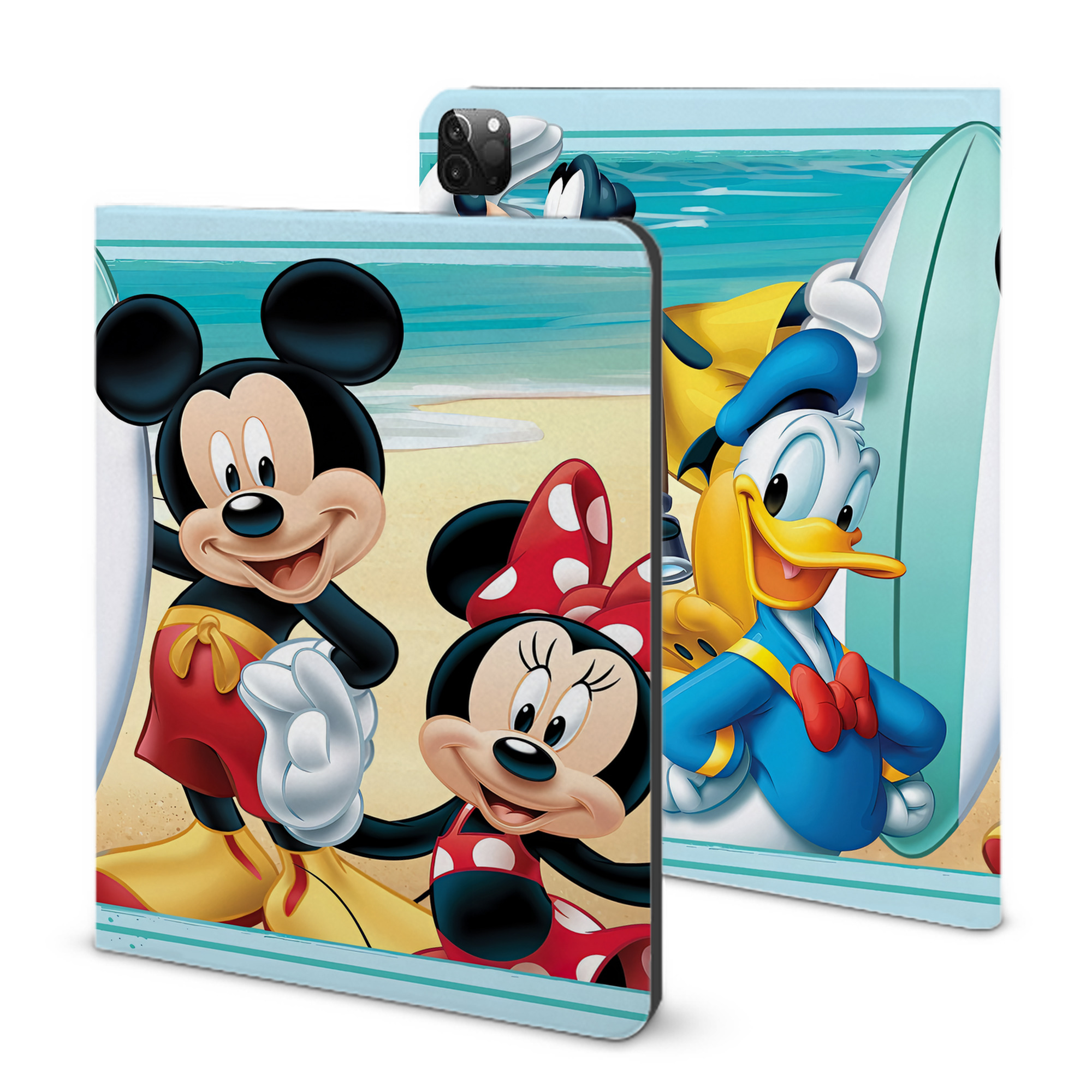 （画像用） ミッキーマウス Mickey Mouse IPadケース ペンホルダー付き ブックスタイルデザイン